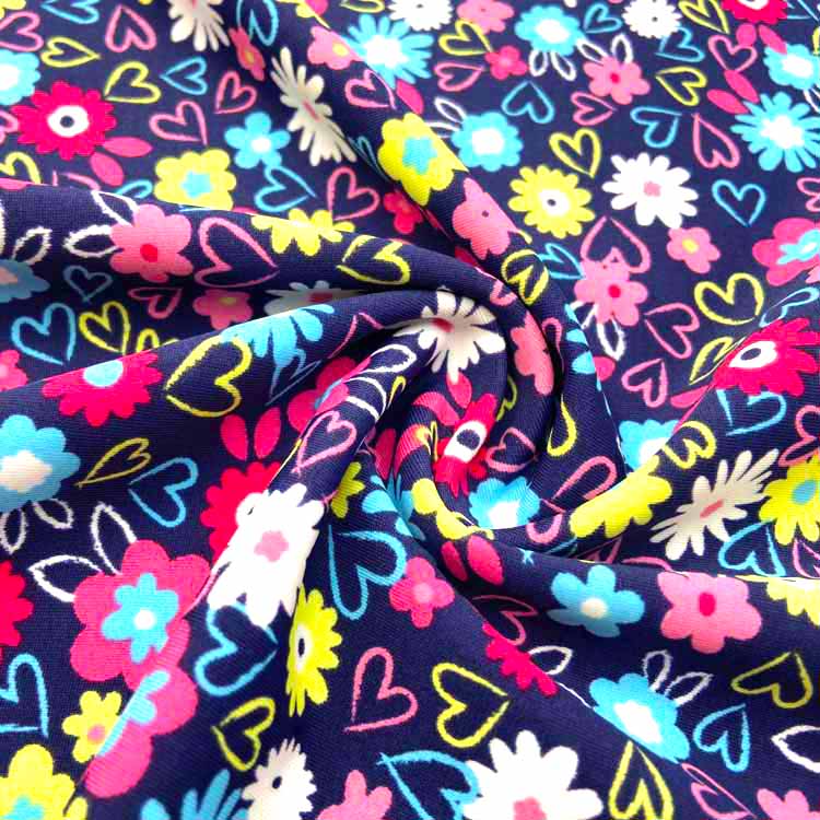 KAIN SPANDEX BERCETAK BLOOM BERWARNA-WARNA