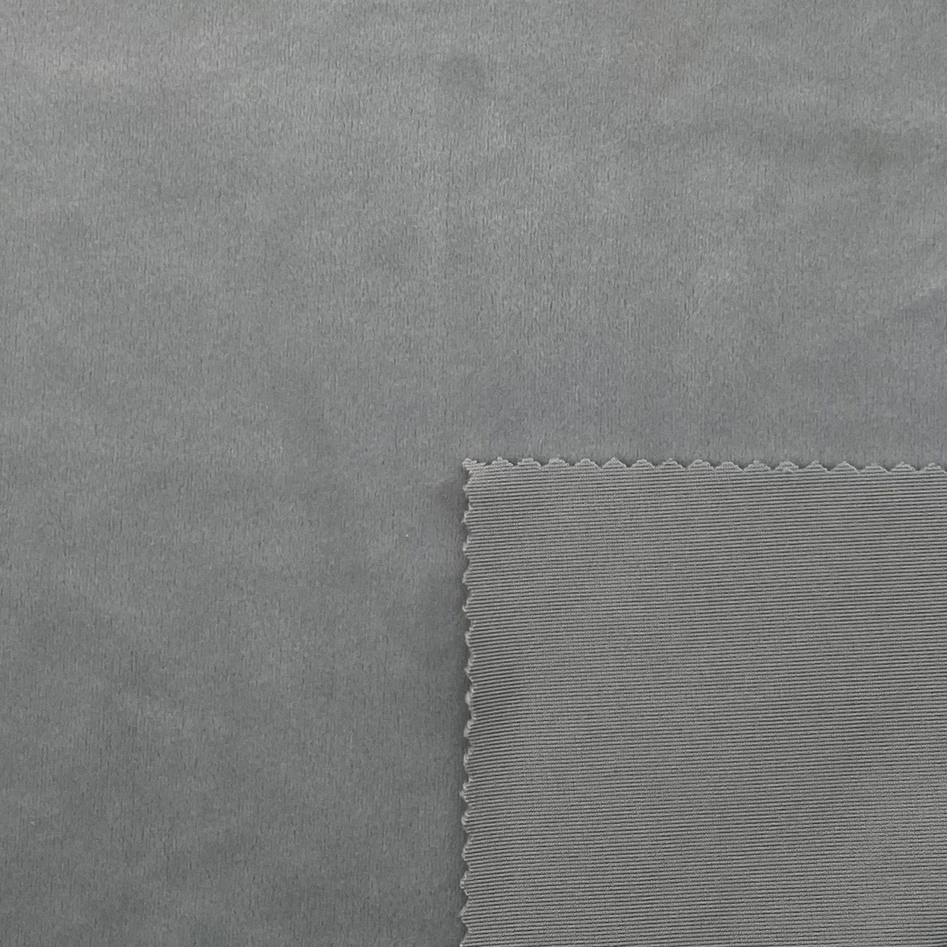 92% POLYESTER 8% KAIN BULU KELABU SPANDEX