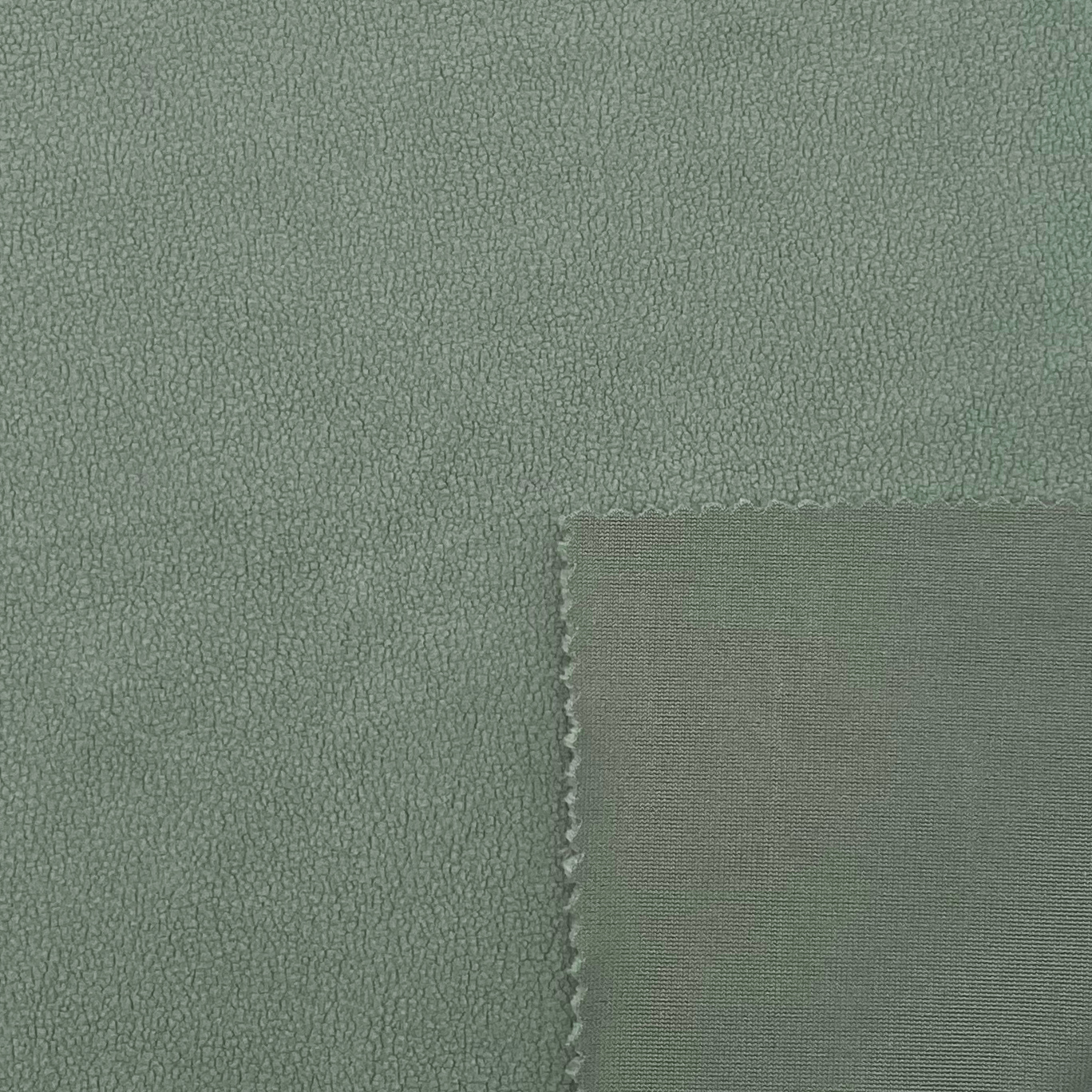 8% SPANDEX 92% POLYESTER 335GSM 178CM KAIN BULU HIJAU PUDA