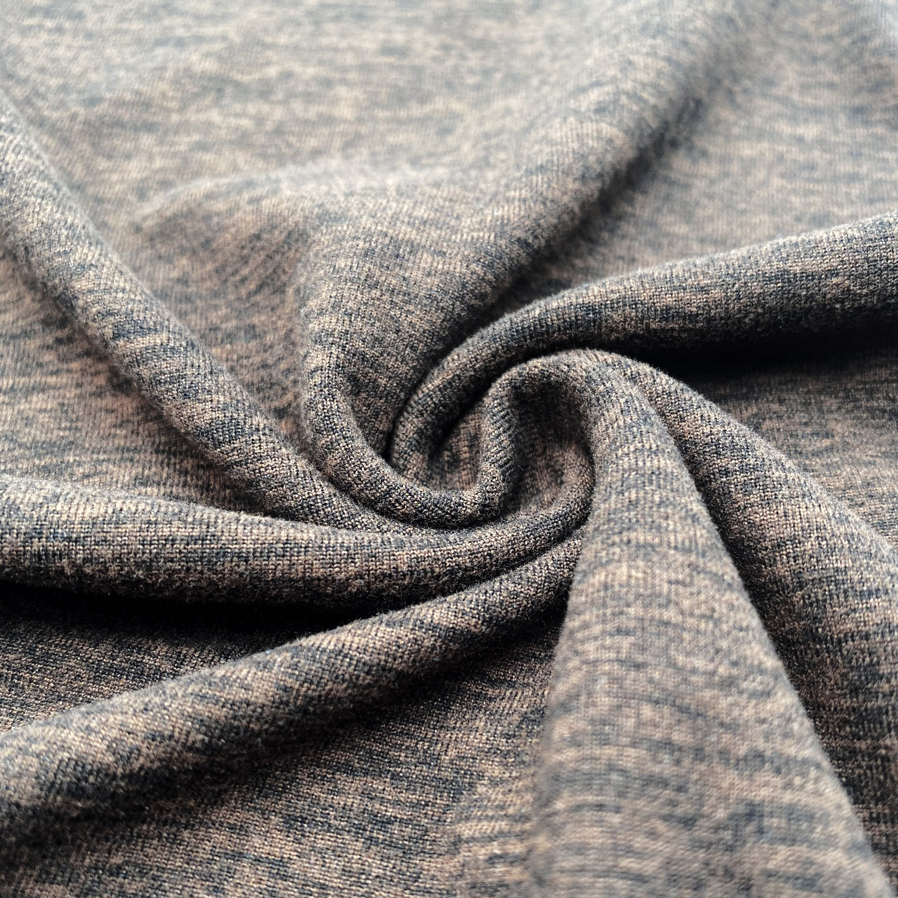 88% POLYESTER 12% SPANDEX BERAT 200GSM LEBAR 170 CM KAIN COKLAT PEACHED