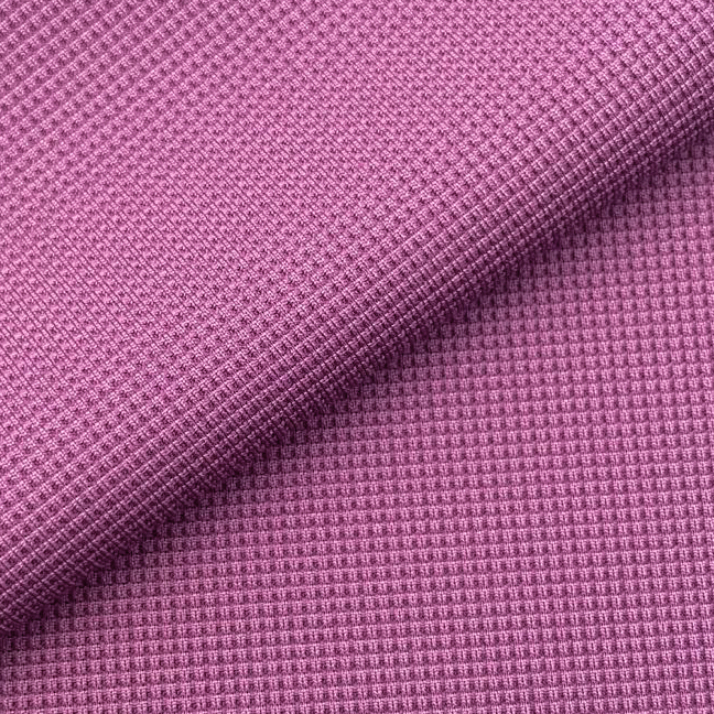 79%-Nylon 21%-Spandex Weight-220gsm Width-170cm PURPLE WAFFLE FABRIC